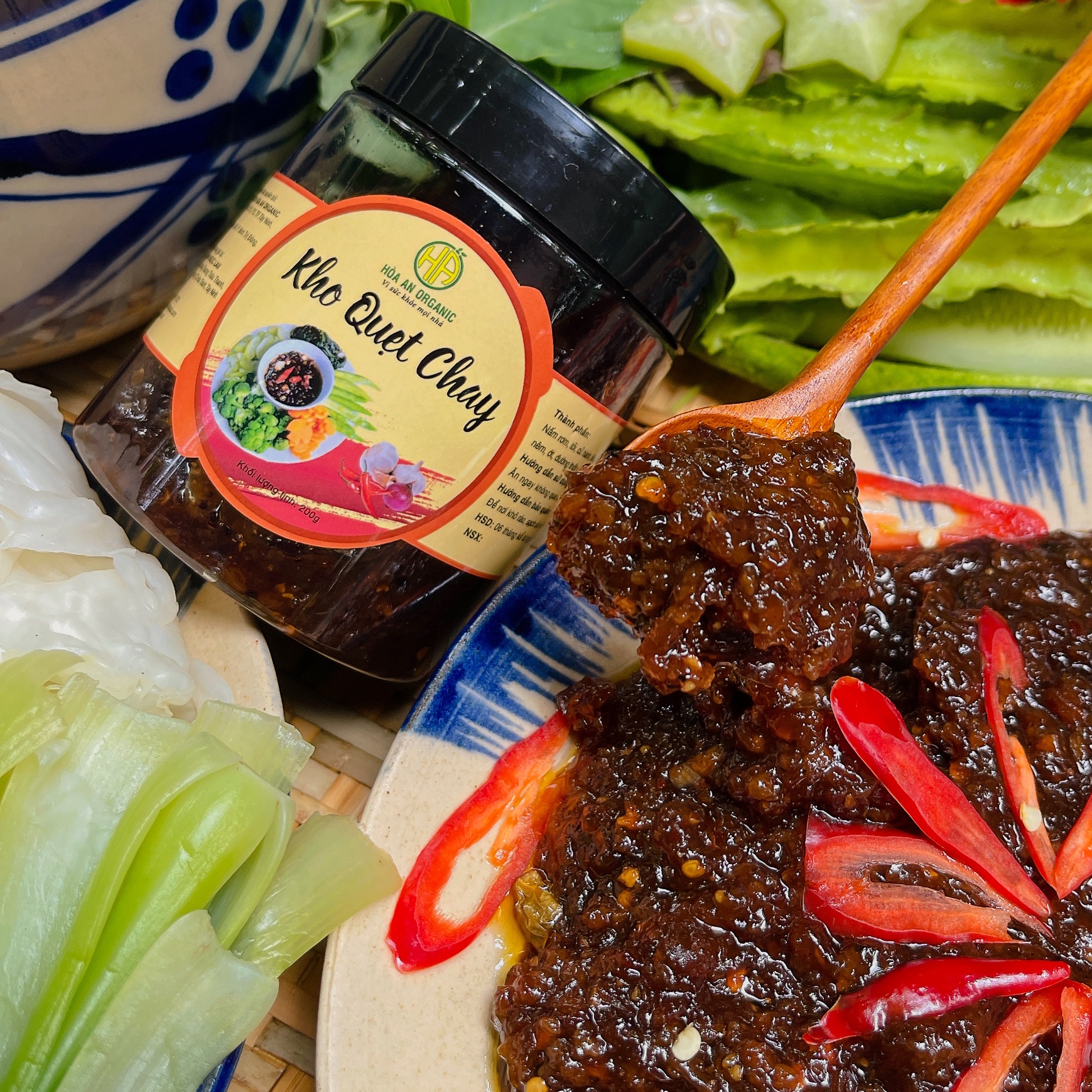 KHO QUẸT CHAY HÒA AN ORGANIC 180G