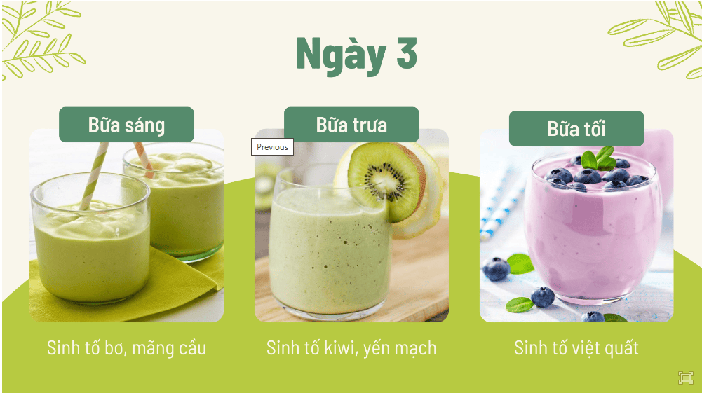 Thực đơn giảm cân cấp tốc, thanh lọc cơ thể ngày