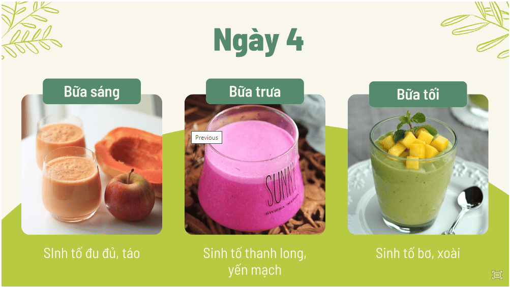 Thực đơn giảm cân cấp tốc, thanh lọc cơ thể ngày