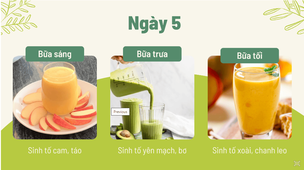 Thực đơn giảm cân cấp tốc, thanh lọc cơ thể ngày