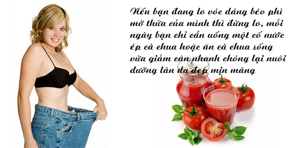 Cách làm thức uống giảm cân detox từ cà chua